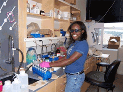 Girl in lab