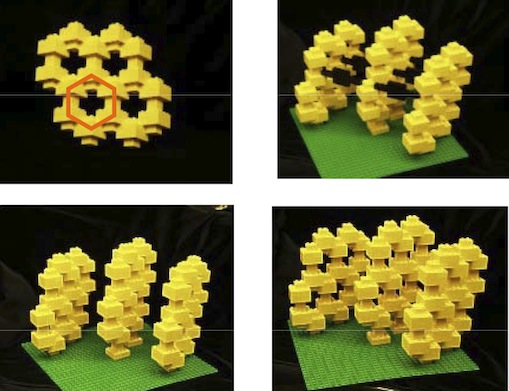 Legos showing graphite structure