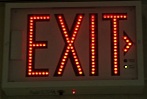 LEDs Red Exit Sign