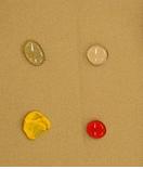 Drops of liquid on fabric