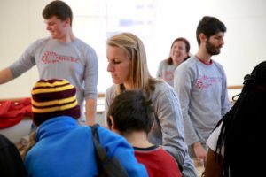 Volunteers explain science at engineering expo