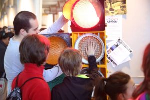 Volunteers explain science at engineering expo
