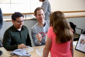Volunteers explain science at engineering expo