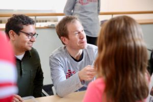 Volunteers explain science at engineering expo