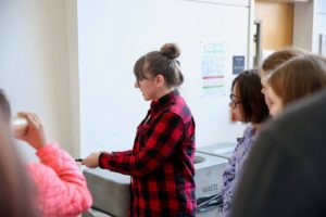 Volunteers explain science at engineering expo