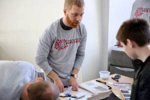 Volunteers explain science at engineering expo