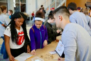 Volunteers explain science at engineering expo
