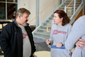 Volunteers explain science at engineering expo