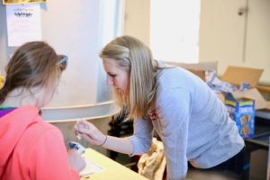 Volunteers explain science at engineering expo
