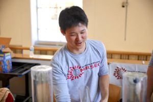 Volunteers explain science at engineering expo