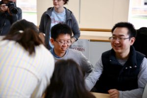 Volunteers explain science at engineering expo