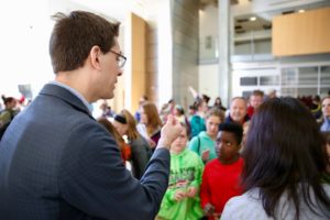 Volunteers explain science at engineering expo