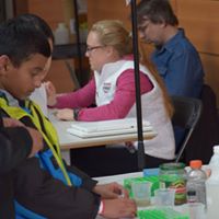 Visitors interact with MRSEC activities