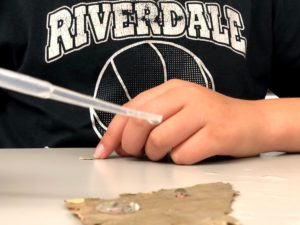 Local students perform a MRSEC field trip experiment