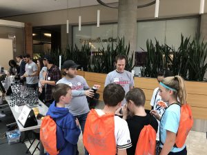Wisconsin Science Festival Volunteers explaining science
