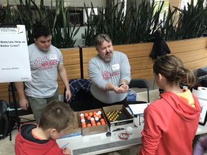 Wisconsin Science Festival Volunteers explaining science