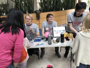 Wisconsin Science Festival Volunteers explaining science