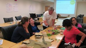 RET fellows work on their activities