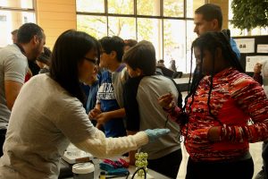 MRSEC volunteers at the WI Science Festival