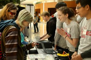 MRSEC volunteers at the WI Science Festival