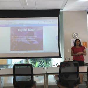 RET Jessica Fleischmann presenting her final activity