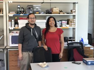 Jessica Fleischmann and her mentor Patrick Strohbeen