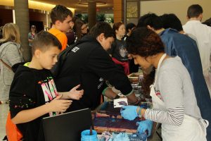 MRSEC volunteers at the WI Science Festival