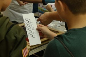 Screen printing results at the Science Festival