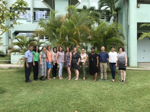The RET cohort of 2019 poses at the University of Puerto Rico Mayaguez during capstone week.
