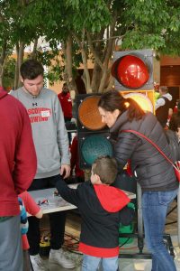Visitors enjoy our demos