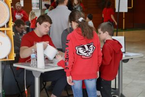 Visitors enjoy our demos