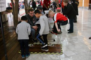 Visitors enjoy our demos, 