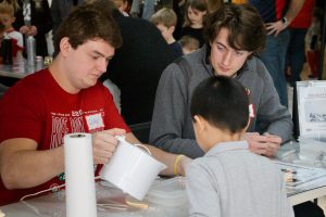 Visitors enjoy our demos
