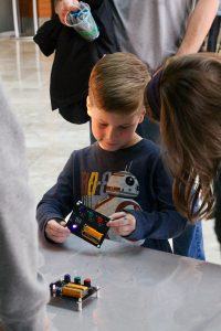 Visitors enjoy our demos