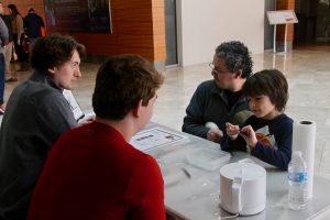 Visitors enjoy our demos