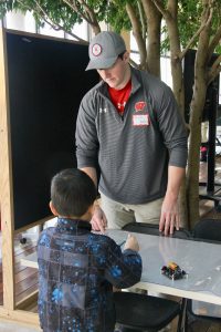 Visitors enjoy our demos