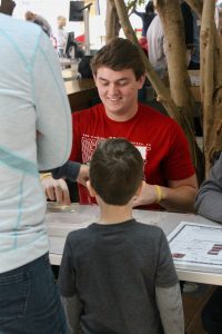 Visitors enjoy our demos