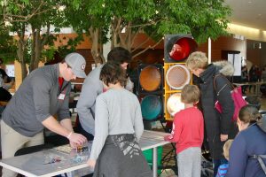 Visitors enjoy our demos