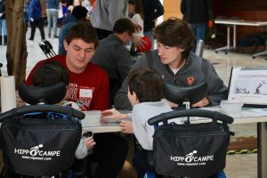 Visitors enjoy our demos