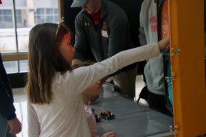 Visitors enjoy our demos